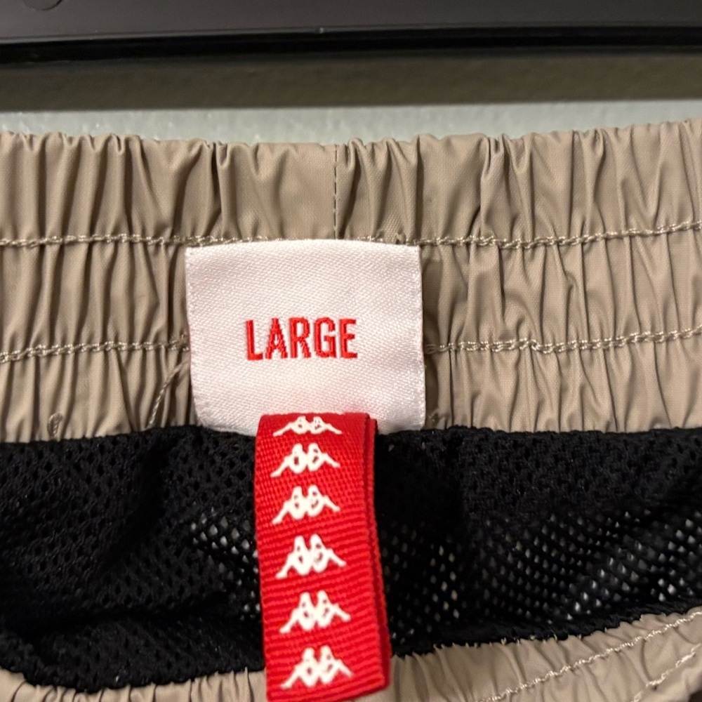 Kappa Men's Tan Track Pants with Purple Accents, Size Large - Picture 6 of 6